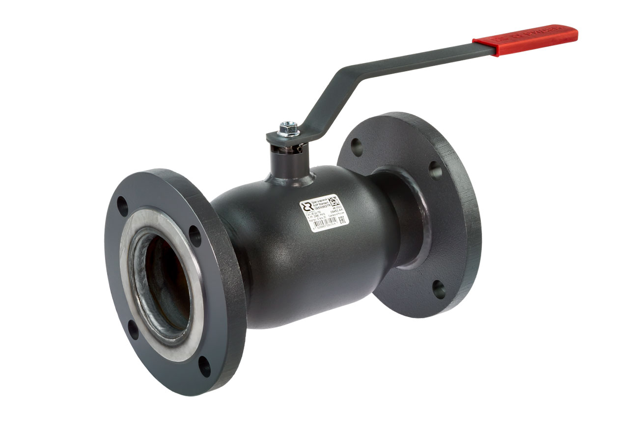 Кран шаровый стальной JiP-R Standard FF Ду25 Ру16 фланцевый Ридан 065N9622R