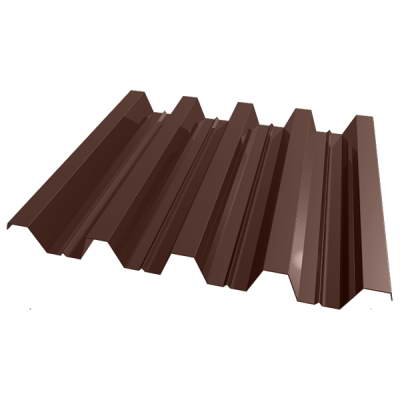 Профнастил окрашенный Н60 0,30x845x2000 шоколадно-коричневый
